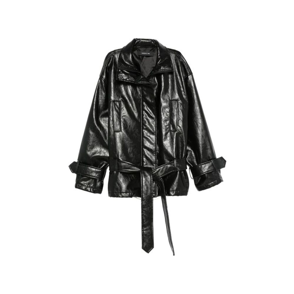 Federica Tosi Black Jackets - Oversized Jackets Women
